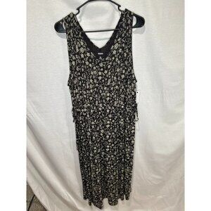 Sonoma Maternity gray floral maxi-XL